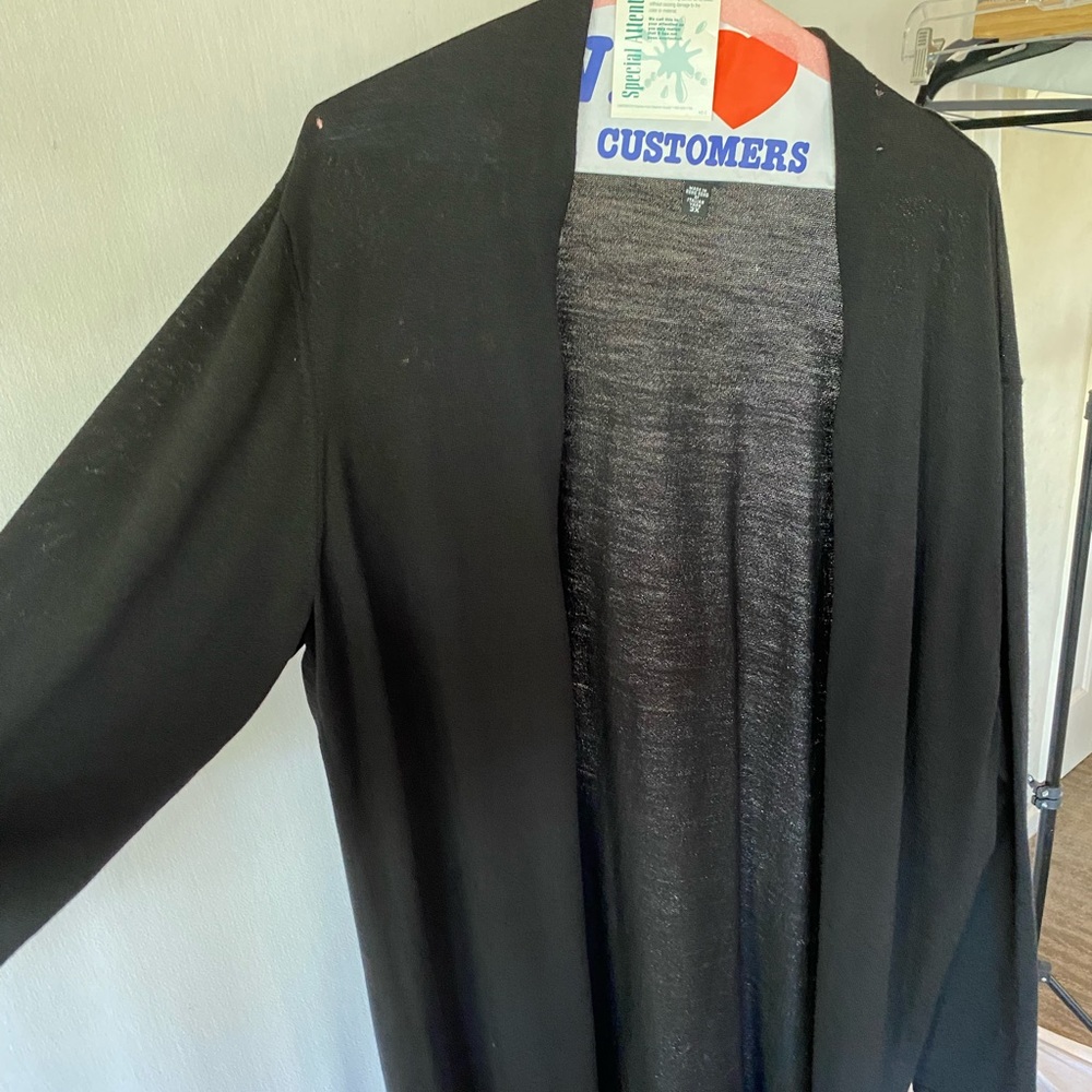 COPY - 100% wool black cardigan